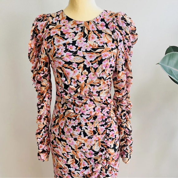 Floral Long Sleeve Dress - Picture 2 of 3